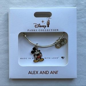 NWT Alex and Ani Disney Parks Collection Silver Mickey Mouse Bangle Bracelet